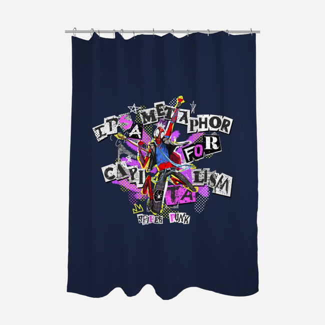 Metaphor For Capitalism-None-Polyester-Shower Curtain-Afire