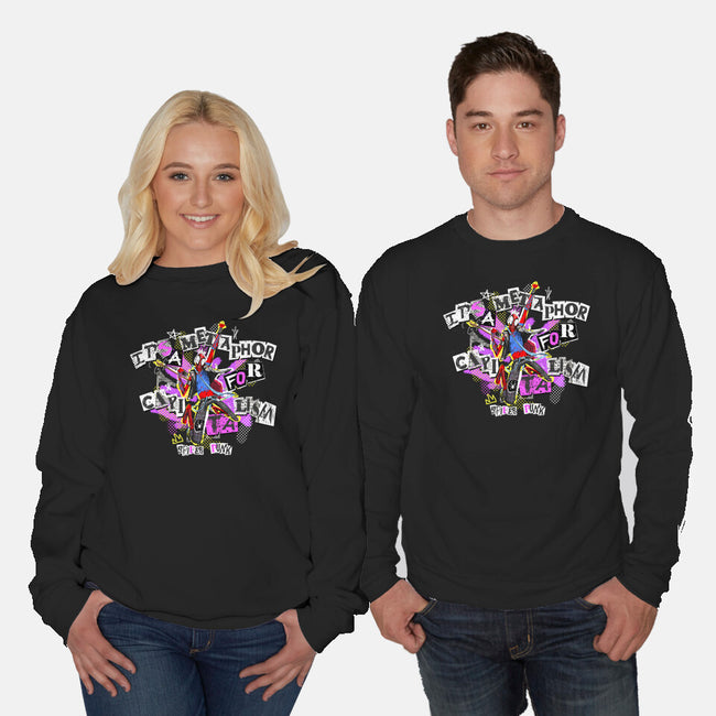 Metaphor For Capitalism-Unisex-Crew Neck-Sweatshirt-Afire