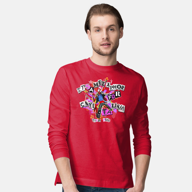 Metaphor For Capitalism-Mens-Long Sleeved-Tee-Afire
