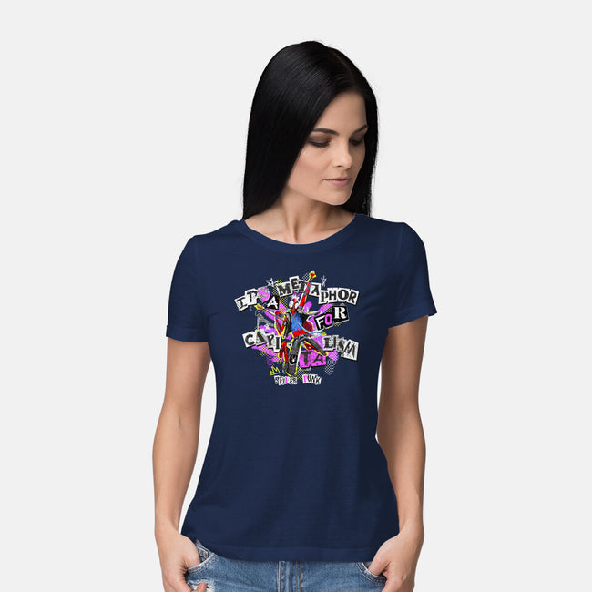 Metaphor For Capitalism-Womens-Basic-Tee-Afire