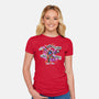 Metaphor For Capitalism-Womens-Fitted-Tee-Afire