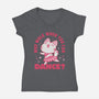 Why Walk When You Can Dance-Womens-V-Neck-Tee-brunopires