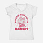 Why Walk When You Can Dance-Womens-V-Neck-Tee-brunopires