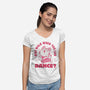 Why Walk When You Can Dance-Womens-V-Neck-Tee-brunopires