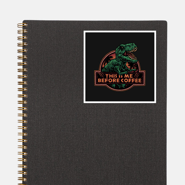 This Is Me Before Coffee-None-Glossy-Sticker-glitchygorilla