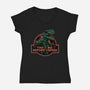 This Is Me Before Coffee-Womens-V-Neck-Tee-glitchygorilla