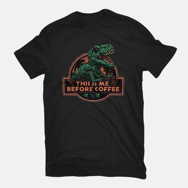 This Is Me Before Coffee-Womens-Fitted-Tee-glitchygorilla