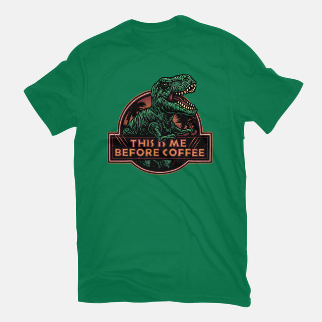 This Is Me Before Coffee-Womens-Fitted-Tee-glitchygorilla
