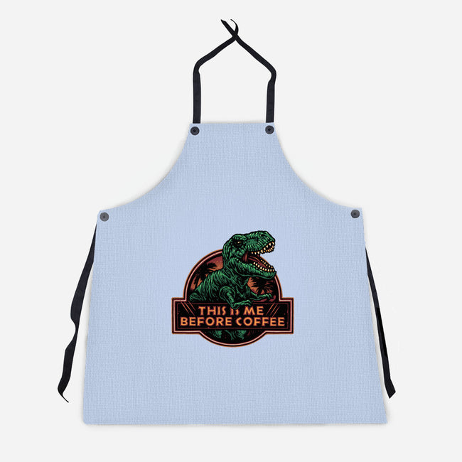 This Is Me Before Coffee-Unisex-Kitchen-Apron-glitchygorilla