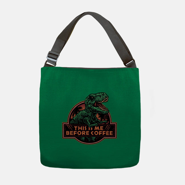 This Is Me Before Coffee-None-Adjustable Tote-Bag-glitchygorilla