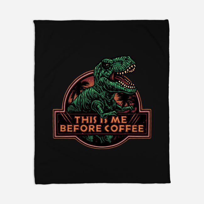 This Is Me Before Coffee-None-Fleece-Blanket-glitchygorilla