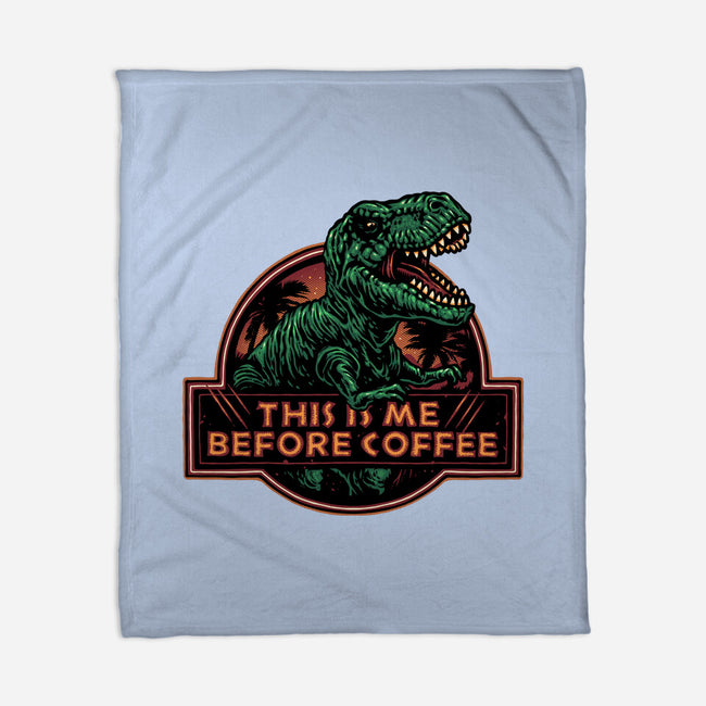 This Is Me Before Coffee-None-Fleece-Blanket-glitchygorilla