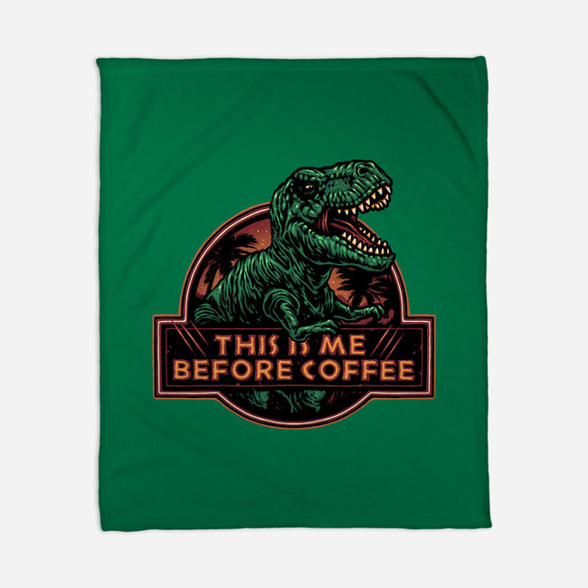 This Is Me Before Coffee-None-Fleece-Blanket-glitchygorilla