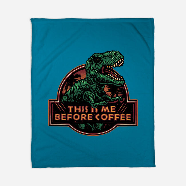 This Is Me Before Coffee-None-Fleece-Blanket-glitchygorilla