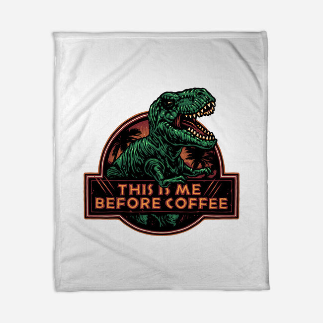 This Is Me Before Coffee-None-Fleece-Blanket-glitchygorilla