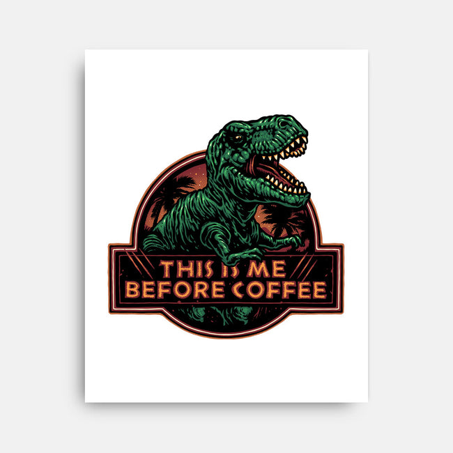 This Is Me Before Coffee-None-Stretched-Canvas-glitchygorilla