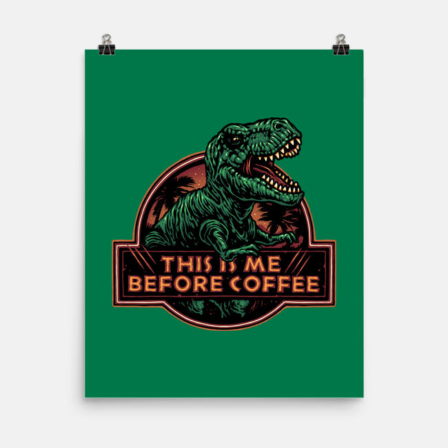 This Is Me Before Coffee-None-Matte-Poster-glitchygorilla