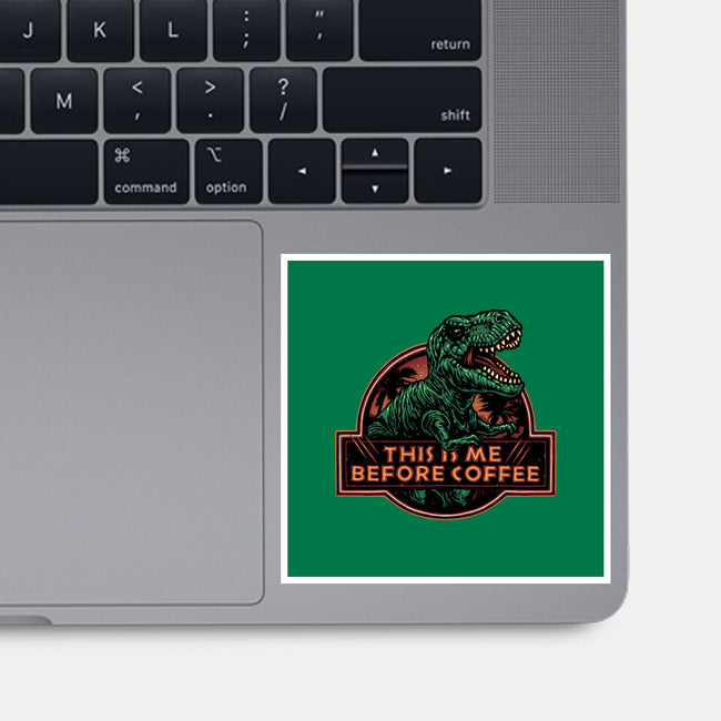 This Is Me Before Coffee-None-Glossy-Sticker-glitchygorilla