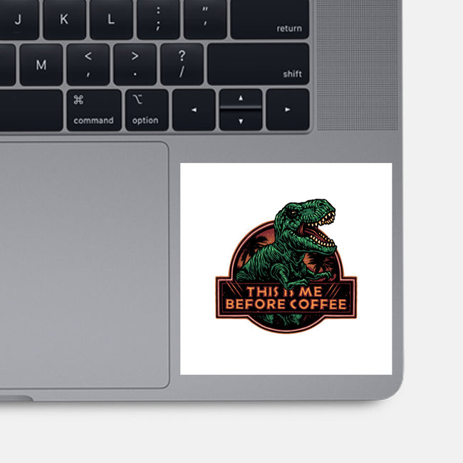 This Is Me Before Coffee-None-Glossy-Sticker-glitchygorilla