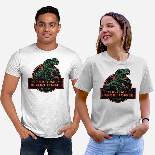 This Is Me Before Coffee-Unisex-Basic-Tee-glitchygorilla