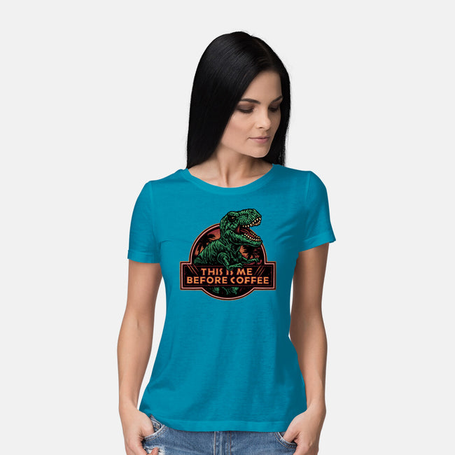 This Is Me Before Coffee-Womens-Basic-Tee-glitchygorilla