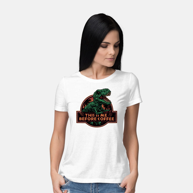 This Is Me Before Coffee-Womens-Basic-Tee-glitchygorilla