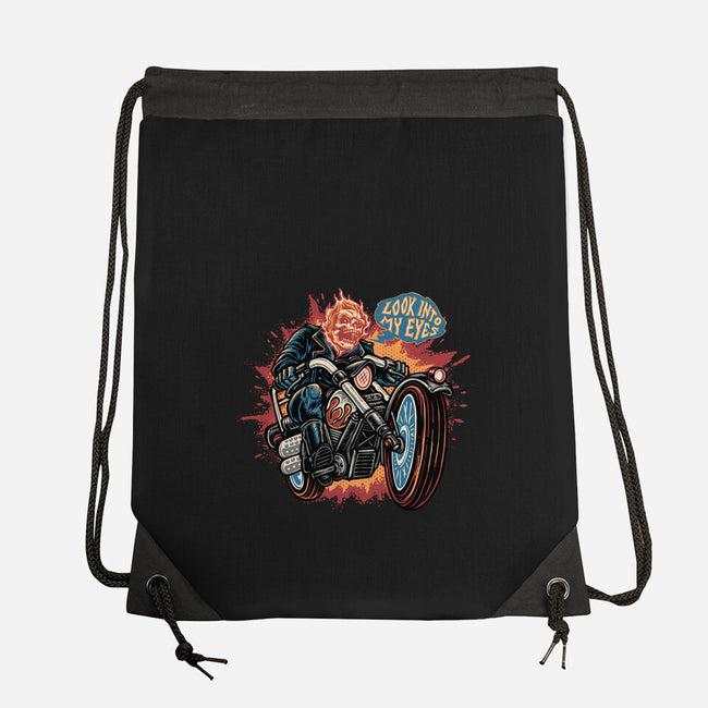 Look Into My Eyes-None-Drawstring-Bag-glitchygorilla