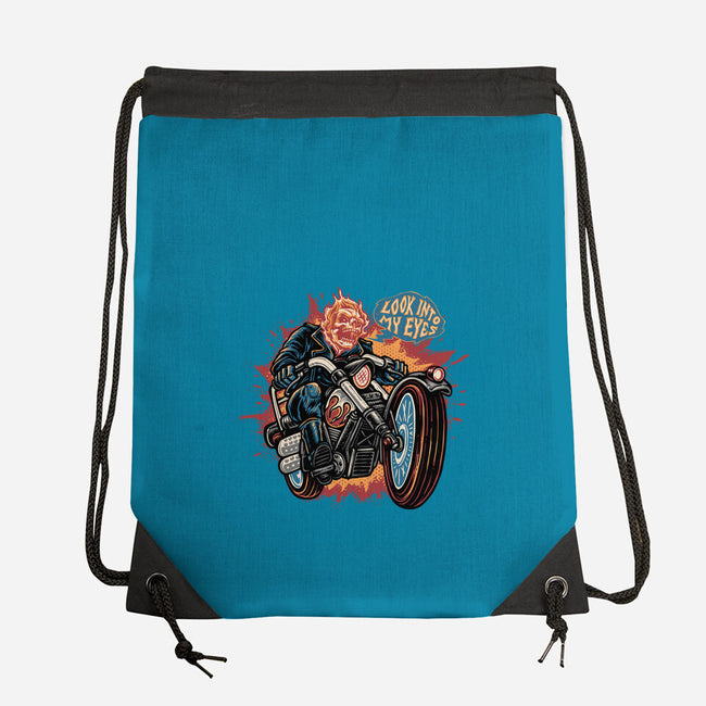 Look Into My Eyes-None-Drawstring-Bag-glitchygorilla