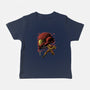 Cosmic Warrior Nightsky Lineart-Baby-Basic-Tee-Astrobot Invention