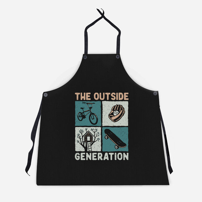 The Outside Generation-Unisex-Kitchen-Apron-NMdesign