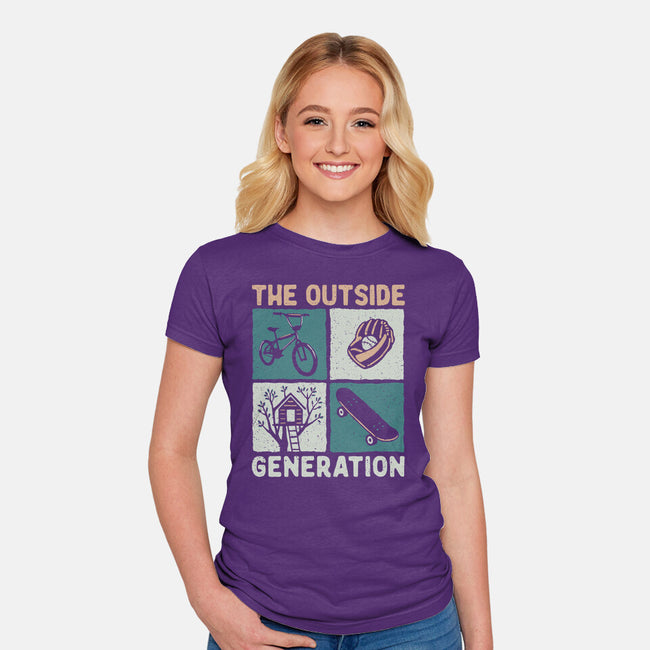 The Outside Generation-Womens-Fitted-Tee-NMdesign