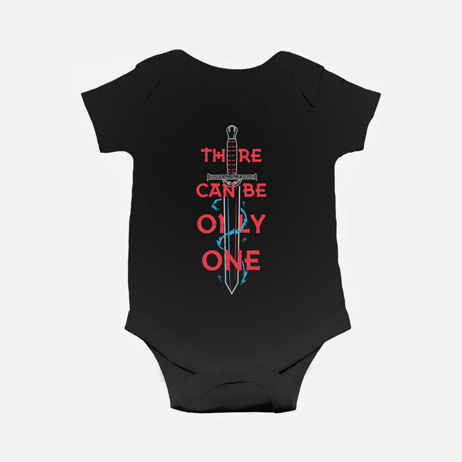 There Can Be Only One-Baby-Basic-Onesie-piercek26