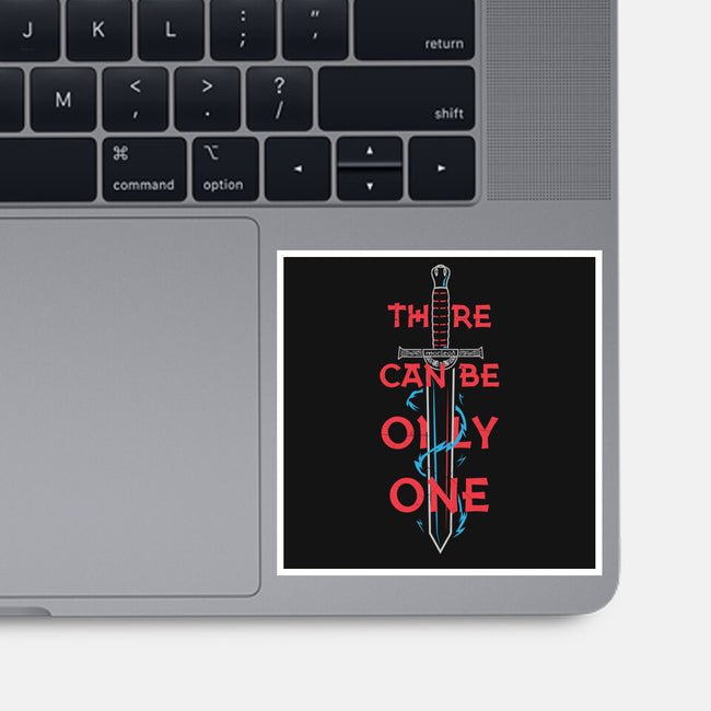 There Can Be Only One-None-Glossy-Sticker-piercek26