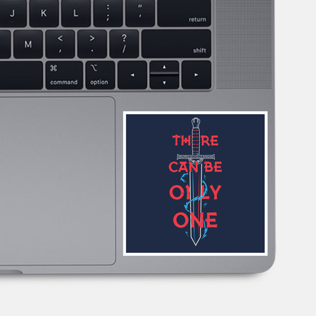 There Can Be Only One-None-Glossy-Sticker-piercek26