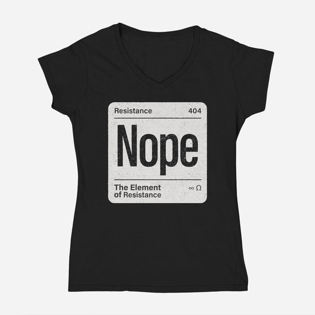 The Element Of Resistance-Womens-V-Neck-Tee-Popnotic