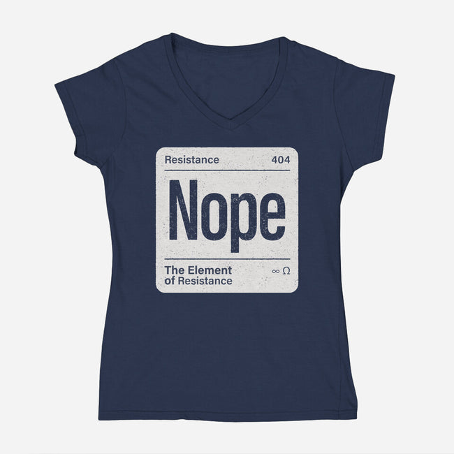 The Element Of Resistance-Womens-V-Neck-Tee-Popnotic