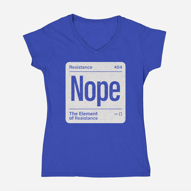 The Element Of Resistance-Womens-V-Neck-Tee-Popnotic