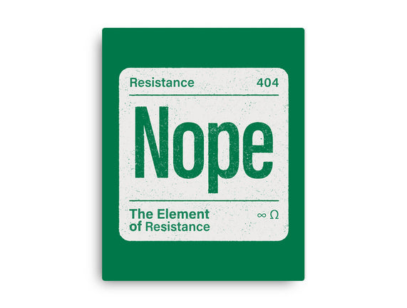 The Element Of Resistance