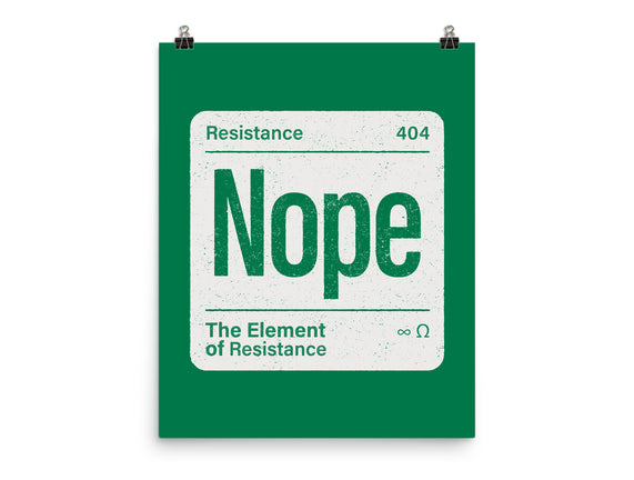 The Element Of Resistance