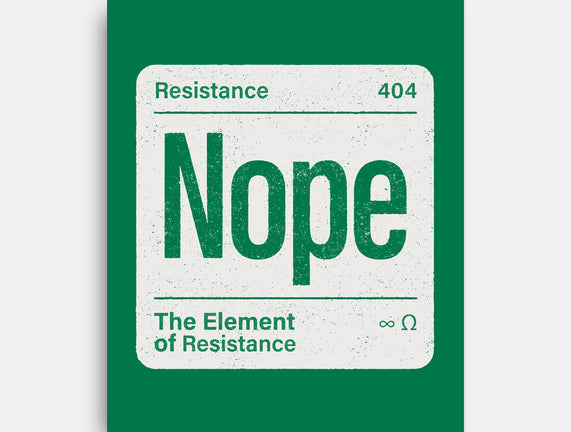 The Element Of Resistance