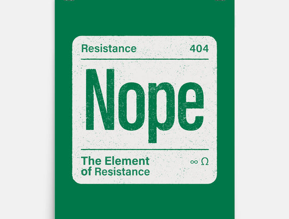 The Element Of Resistance