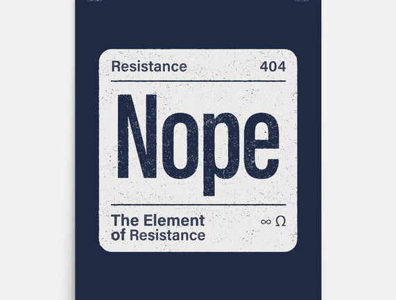 The Element Of Resistance