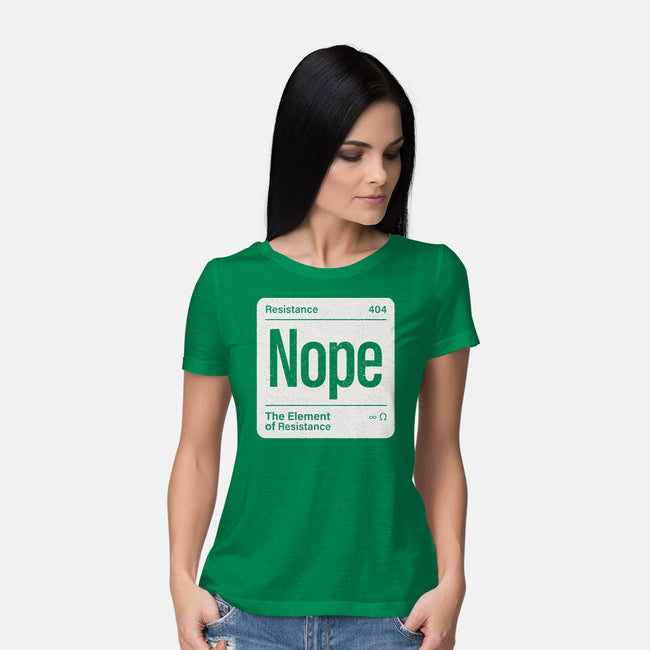 The Element Of Resistance-Womens-Basic-Tee-Popnotic