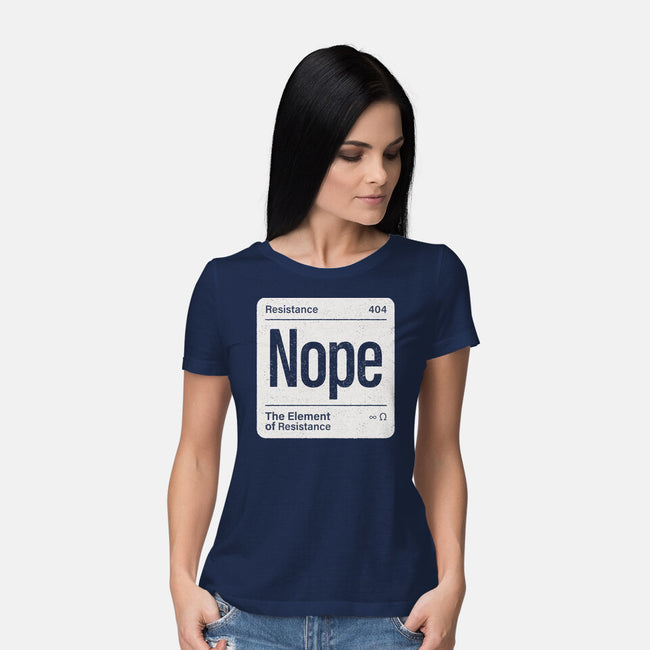 The Element Of Resistance-Womens-Basic-Tee-Popnotic