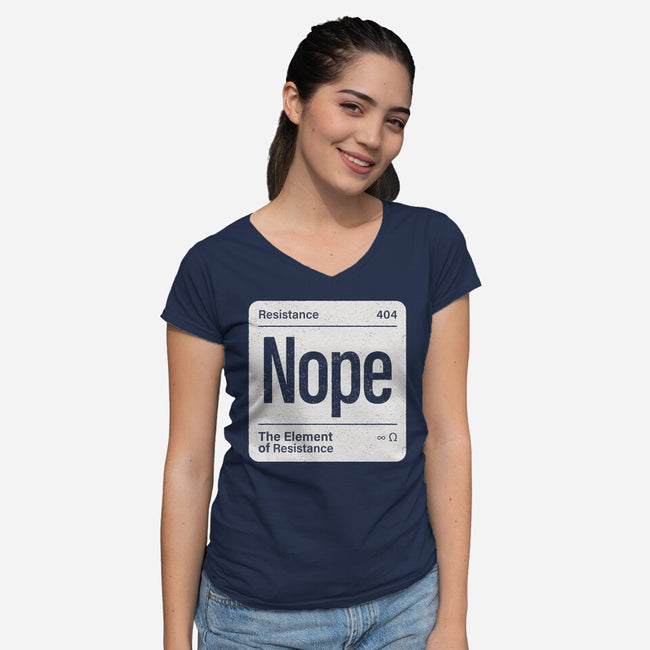 The Element Of Resistance-Womens-V-Neck-Tee-Popnotic