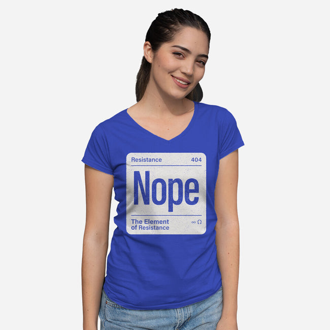 The Element Of Resistance-Womens-V-Neck-Tee-Popnotic