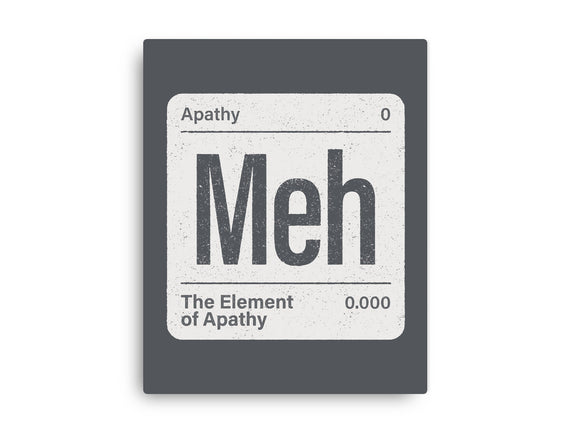 The Element Of Apathy