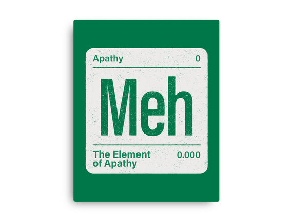 The Element Of Apathy
