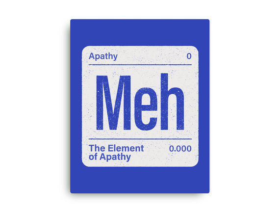 The Element Of Apathy