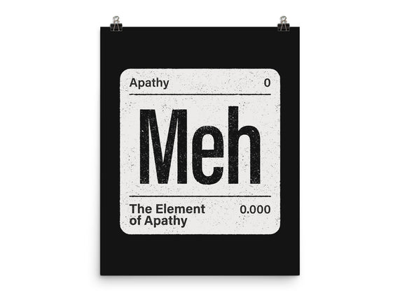 The Element Of Apathy
